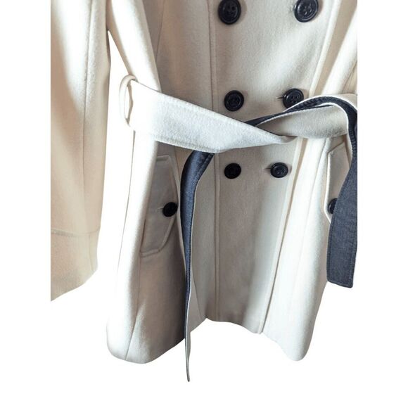 DKNY Double Breasted Long Wool Peacoat Size 6 - Picture 4 of 4